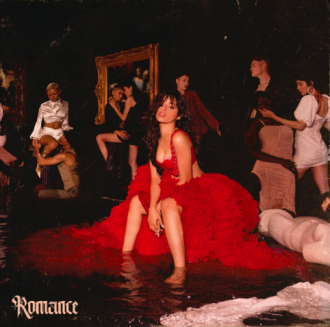 Albumcover van Romance van Camila Cabello voor review